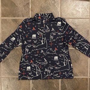 Charter Club Cape Cod & Islands Nautical Quarter Zip Size L GUC